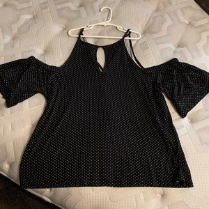 High Neck, Key Hole, Off the Shoulder Top
